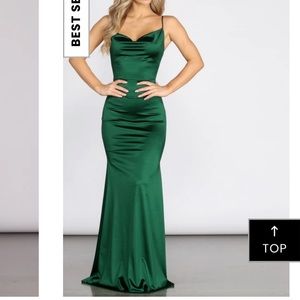 Formal emerald green gown